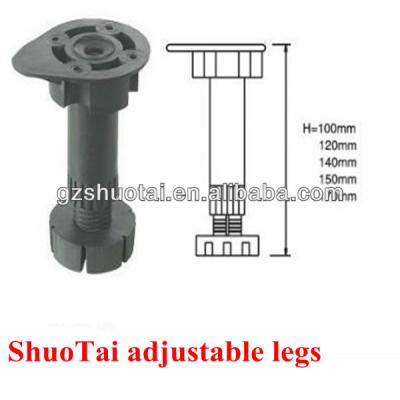 China Cabinet wood edging adjustable legs, adjustable foot for kitchen cabinett for sale