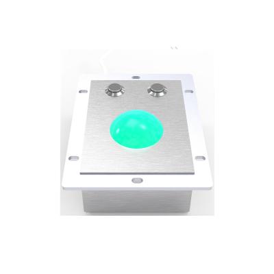 China Waterdichte industriële trackball-muis 50 mm hars licht bal trackball met paneelbevestiging Te koop