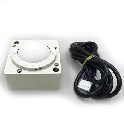 China robuuste trackball-module industriële polycarbonaat behuizing met 50 mm plastic bal Te koop