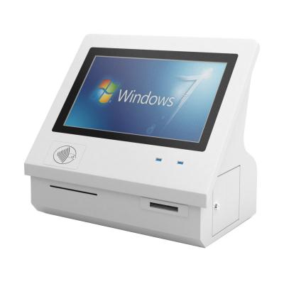 China Elegant stylish And Space-saving Desktop Kiosk With Durable Steel Enclosure vandal-proof IR Touchscreen And TFT LCD for sale