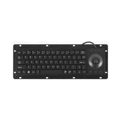 China Industrial Computer Keyboard Custom Dust-Proof Black Plastic Keyboard with USB or PS2 Interface and Custom Layout Available for sale