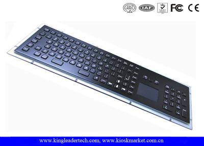 China Schwarze industrielle Kiosk-Tastatur des Metallip65 mit Berührungsfläche und Funktionstasten zu verkaufen