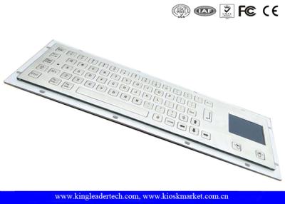 China Teclado industrial cepillado del metal del quiosco IP65 con el soporte del panel del panel táctil de la parte posterior en venta