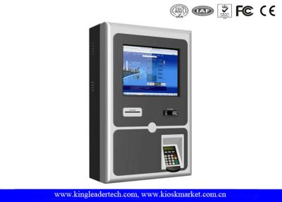 China 17 Inch Wall Mount Kiosk With Thermal Receipt Printer , PIN Pad And Card Reader for sale