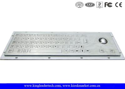 China Teclado industrial del metal del soporte robusto del panel con llaves planas en venta