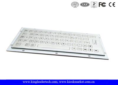 China Teclado industrial a prueba de polvo de 64 llaves mini con el interruptor de llaves plano de la bóveda del metal de las llaves en venta