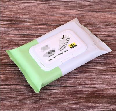 China Wholesale OEM Leather Shoe Cleaning Clean Wet Wipes For Polish Shoes for sale