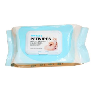 China Sustainable Pet Grooming Wipes Biodegradable Pet Cleaning Moist Eye Moist Ear Tooth Pet Wipes for sale