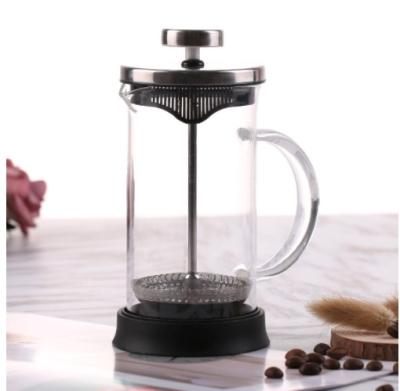 China Viable Custom French Press Coffee Maker Coffee Tea Sets with Stainless Steel Lid and Silicone Base for sale