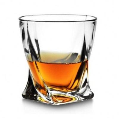 China CLASSIC Lead Free Mug of 10oz Crystal Twisted Whiskey Glasses for sale