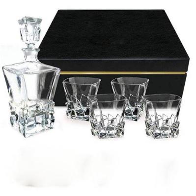 China Sustainable Lead Free Whiskey Glass Set China Factory Best Sale Whiskey Decanter Glass Set for sale