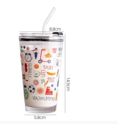 China 16 oz stocked glass drink mug with lid for sale