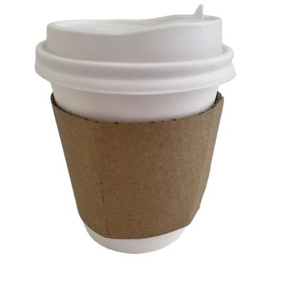 China Disposable Coffee Paper Cup Sleeve Takeaway Holder Wholesale Custom Printed Disposable for sale