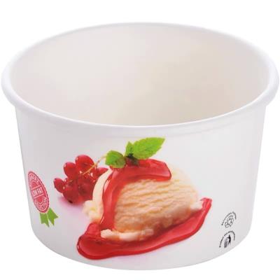 China Wholesale Disposable Takeaway Packaging Box Food Packing Ice Cream Cups Thickened Disposable Paper Bowl Ice Cream Cup for sale