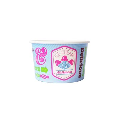 China Disposable Ice Cream Paper Cup, Paper Ice Cream Container, 3oz 100ml Disposable Double Wall Paper Ice Cream Cup/tub for sale