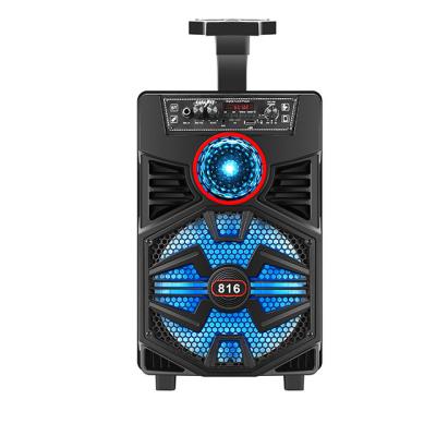 China No Electronics Instrument Sound Box Systems Equipment Portable DJ Speaker Cart Speaker With Wheels for sale