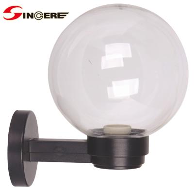 China 12 Inch Plastic Sphere Or PMMA Wall Light Outdoor White Acrylic Light Globe Garden for sale