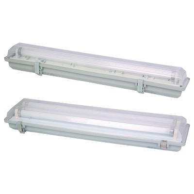 China outdoor plastic fluorescent waterproof wall lamp light fixture dust and water tight parking light directly for sale