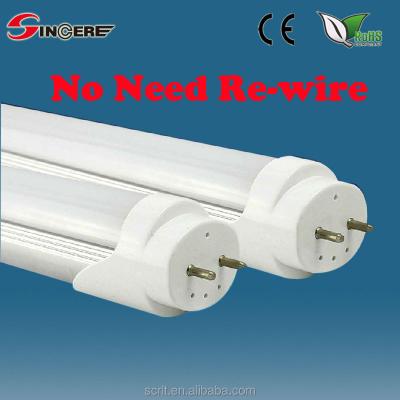 China Aluminum Alloy Led Replacement Tubes SCL-HT818-EC T8 LED Tube 9/14/18W 600/900/1200MM LED No Need To Rewire Able Work With Electronic Ballast for sale