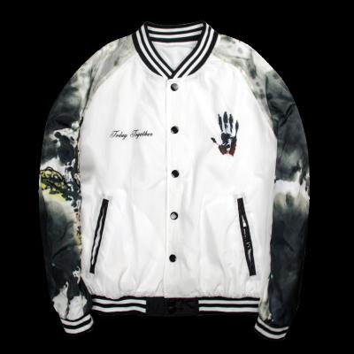 China Custom Reversible High Quality Reversible Varsity Bomber Jacket for sale