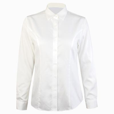 China Breathable 100% Cotton Ladies Shirt All Cotton Non Ironing Stereo Cut Slim Fit for sale