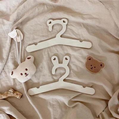 China 5pcs DIY Cartoon Bear Rabbit Contemporary Wooden Children Ear Hanger In Children's Room for sale