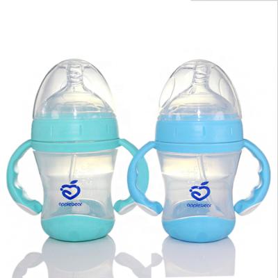 China BPA Free Apple Bear Bottle Maternal Manufacturer and Infant Wide-mouth PP Feeding Bottle 160ml Wholesale for sale