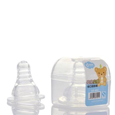 China BPA Free Label Pacifier Baby Soft Silica Apple Bear Breast Smelling Single Box for sale