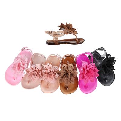 China Fashion Trend Women Plastic Sandal, Hot Sale Female Crystal Sandal for sale