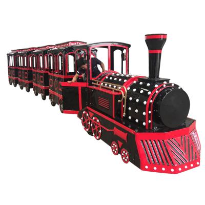 China Theme Park Amusement Park Kids Train Rides Entertainment Equipment Tourist Train Set On Sale for sale