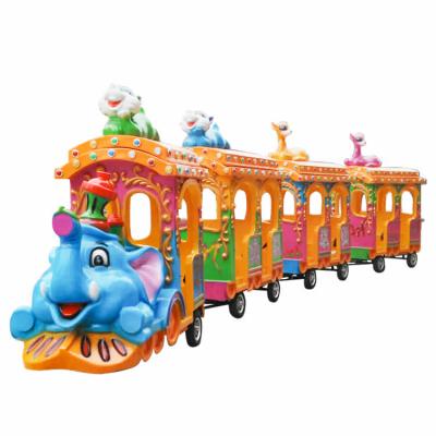 China Mini Theme Park Amusement Park Kids Train Rides Entertainment Equipment Train Set On Sale for sale