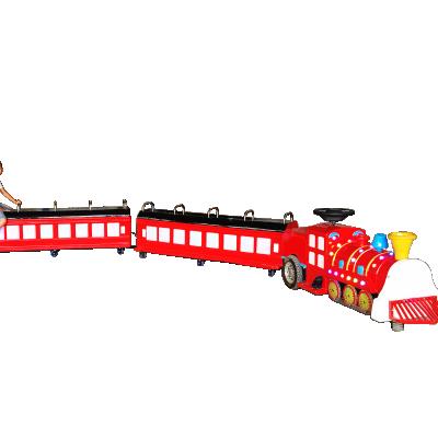 China Theme Park Amusement Park Rides Train Track Electric Train Used Train Amusement Tourist Rides for sale