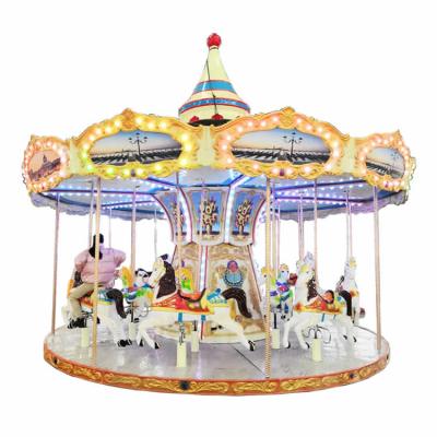 China Theme Park Attracting Happy Theme Park Rides Go Round Kids Carousel Rides For Sale for sale