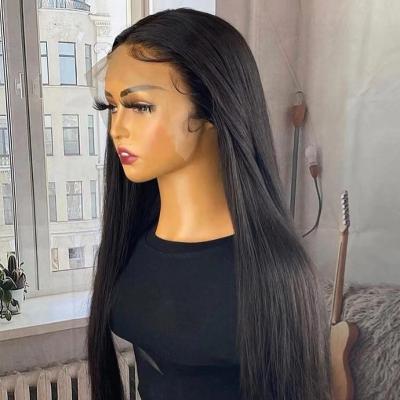 China Straight 26 28 Inch Straight Lace Front Wig 13X4 Brazilian Straight Human Hair Wigs For Black Women Straight Lace Front Wigs for sale