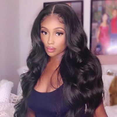 China Wholesale HD Brazilian Body Wave Hair Lace Front Wig, Virgin Cuticle Aligned Hair Full Lace Wig, 13x4 Lace Frontal Wig For Black Women for sale