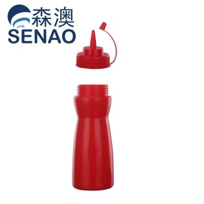 China Plastic Sauce Squeeze Bottle Packaging For Tomato Sauce Ketchup for sale