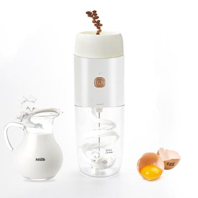 China 2 in 1 Viable Electric Milk Steamer Handheld Breakfast Drinks Automatic Rechargeable Milk Frother Foamer Kitchenbrothers Milk Frother for sale