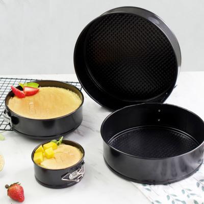 China Basic Sustainable Removable Stick Non Round Cake Baking Dishes And Pan Molds Carbon Steel Baking Trays Carbon Steel for sale