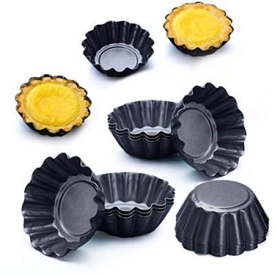 China 12 Packs Egg Mold Cupcake Muffin Muffin Tin Tray Tart Baking Tool Top Quality Viable Carbon Steel for sale