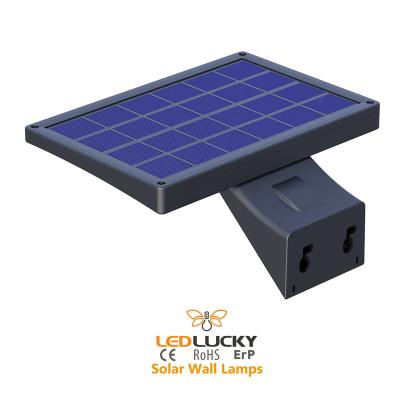 China Rechargeable Energy Saving Gardens Motion Solar Powered Garden Lights Outdoor Waterproof Led Wall Mounted Solar Collector Wall Light for sale