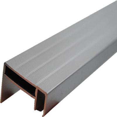 Κίνα Factory Wholesale Customized Gray 6063 L Shaped High Corrosion-Resistance Powder Coating Extruded Solar Panel Frame Aluminum Alloy Profile προς πώληση