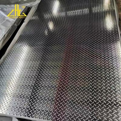 Κίνα Good malleability eco-friendly cuttable embossing 5005 5052 5083 alloy flat embossed aluminum flat projects for non slip flooring προς πώληση