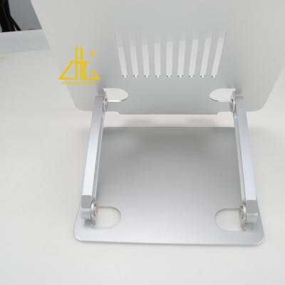 China Zhonglian Aluminum Corner Brace Customize Laptop 6063 6061 Aluminum Vertical Stand Adjustable Anodized Sliver for sale