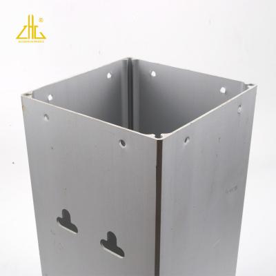 China New Design Glass Railing Customized PCB Instrument Power Supply Black Square Cavity Aluminum Housing With Good Anodizing Effect for sale