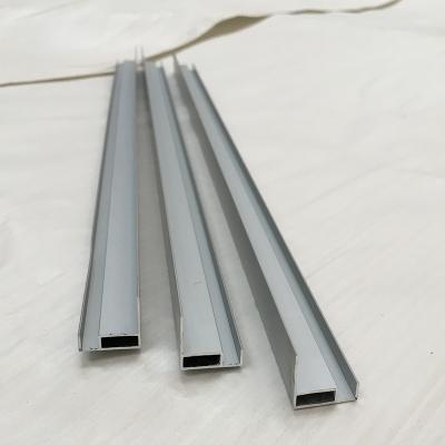 China Aluminum Solar T Trim Frame CNC Aluminum Profile For Wall Tile With Holes/Anodized Aluminum Building Materials/Polishing Aluminum Solar T Trim Frame à venda