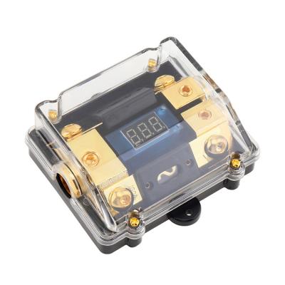 China 2 Way Distribution Block Car Audio Stereo Digital LED Display ANL Fuse Holder for sale