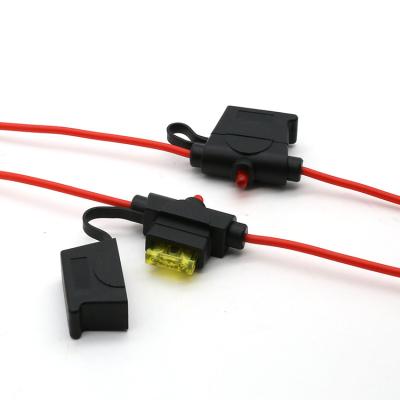 China LPR-04B-I-12R 30A 12AWG Wire Regular Blade In-Line Fuse Holder With Indicating LED Light for sale