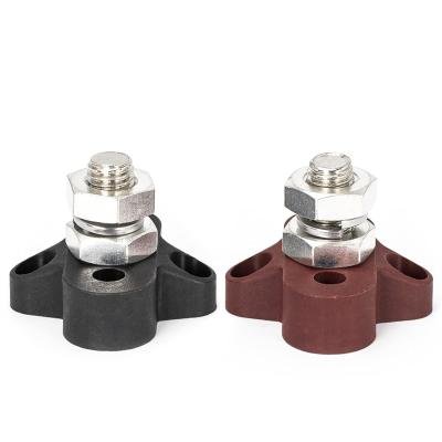 China 1/4 5/6 3/8 inch Single Heavy Duty Terminal Studs Roestvrij staal Single Stud Power Distribution Block met deksel Te koop
