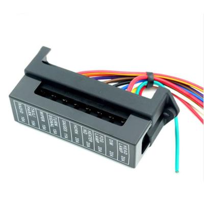 China Car 12V Standard Blade Fuse Holder Box ATC Inline 2 Input 10 Output for sale