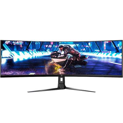 China 49inch Gaming Monitor Curved LCD Monitor 4K/5K 1&144Hz Curved Screen Refresh For Professional Game Designer for sale